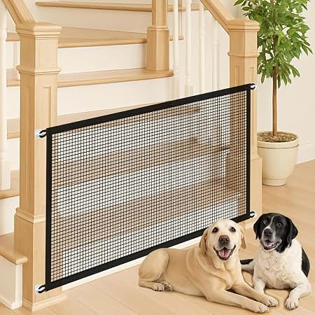 Vuxi Pets Folding Mesh Dog Safety Barrier